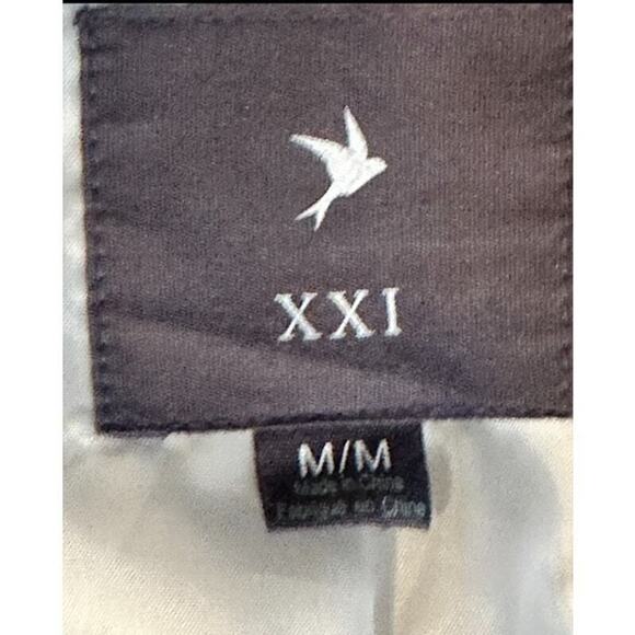 Women’s Forever 21 White Black Grey Medium Animal Print Jacket EUC - Picture 8 of 8